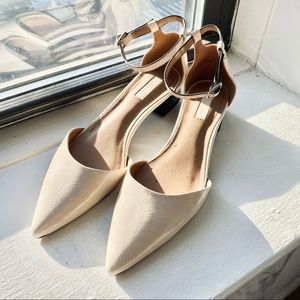 TOPSHOP Alexa Pointed Toe Strappy Block Heel - Size 7.5